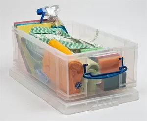 Box, plastový, s víkem, 12 l, průhledný, REALLY USEFUL